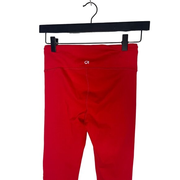 GapFit Blackout Red Cropped Leggings XS Petite Activewear - Picture 5 of 13